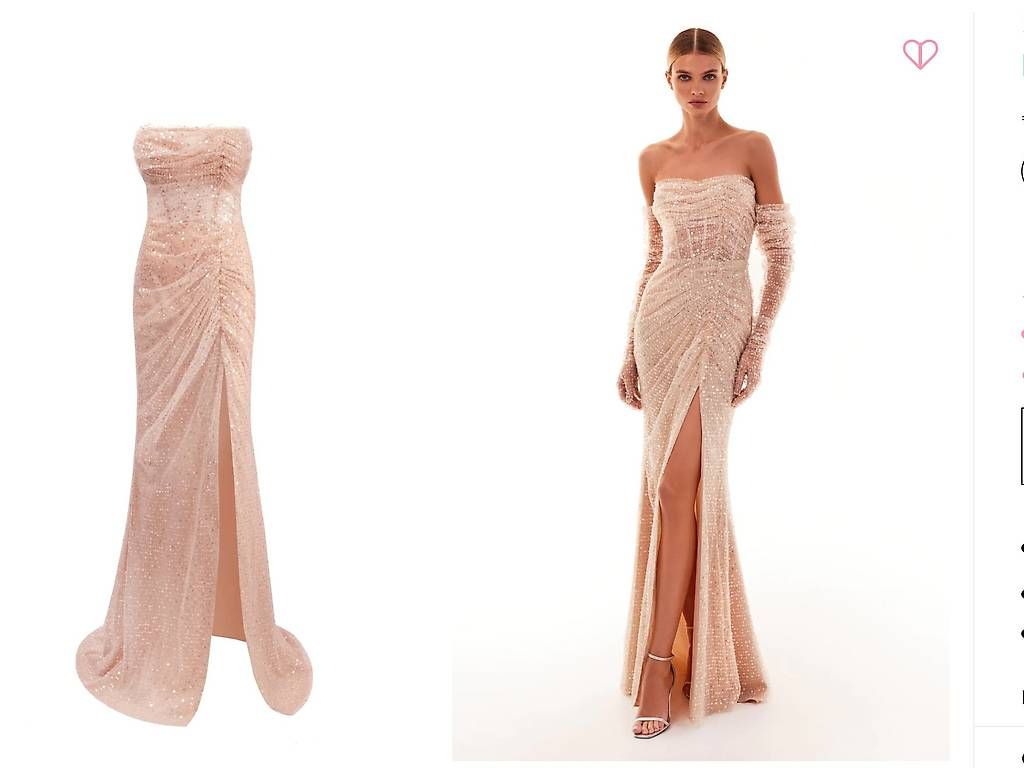 Vestiti: Sequined maxi dress golden – Nuovo (secondo la descrizione) da Regensdorf venduto da car_w2w5