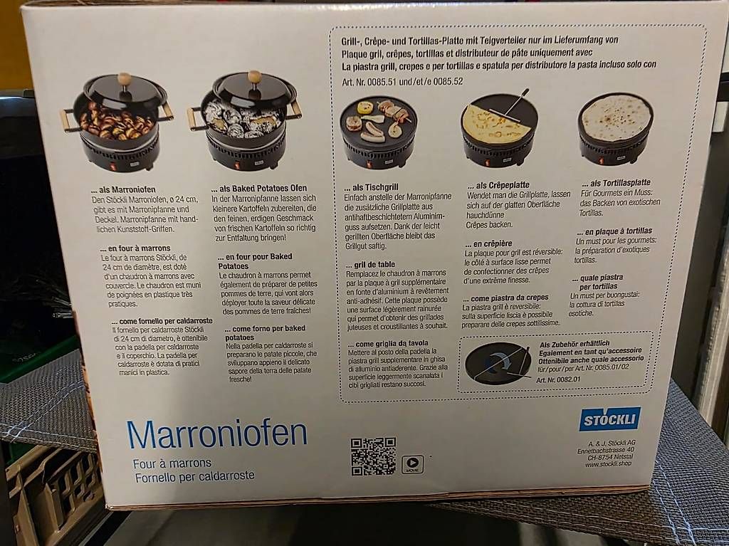 Backöfen: NEU-Marroniofen – Neu und originalverpackt aus Schattdorf von mir_zq2c 1