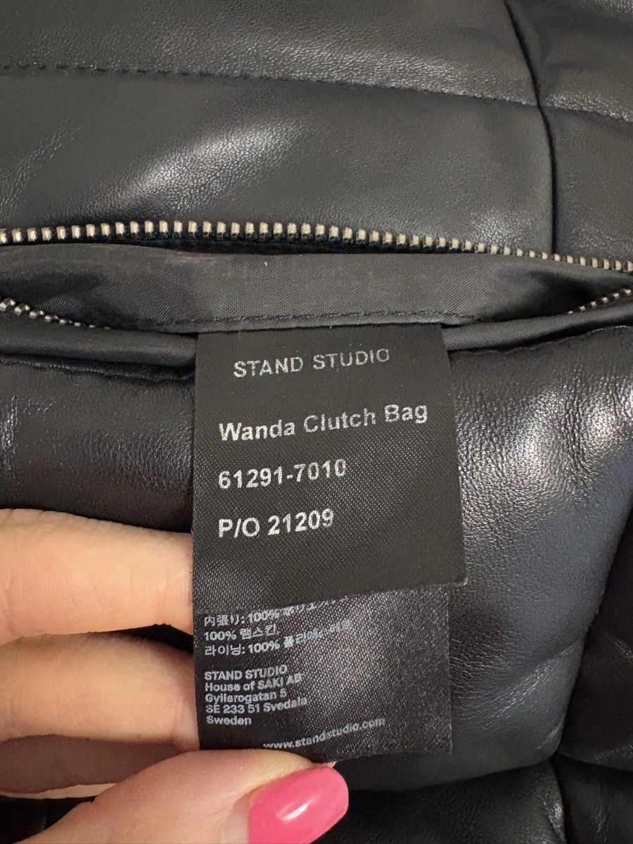 Stand Studio Borse da donna: Stand Studio Wanda Clutch Bag Leder Schwarz Handtasche – Nuovo (secondo la descrizione) da Regensdorf venduto da secondchancefashion 8