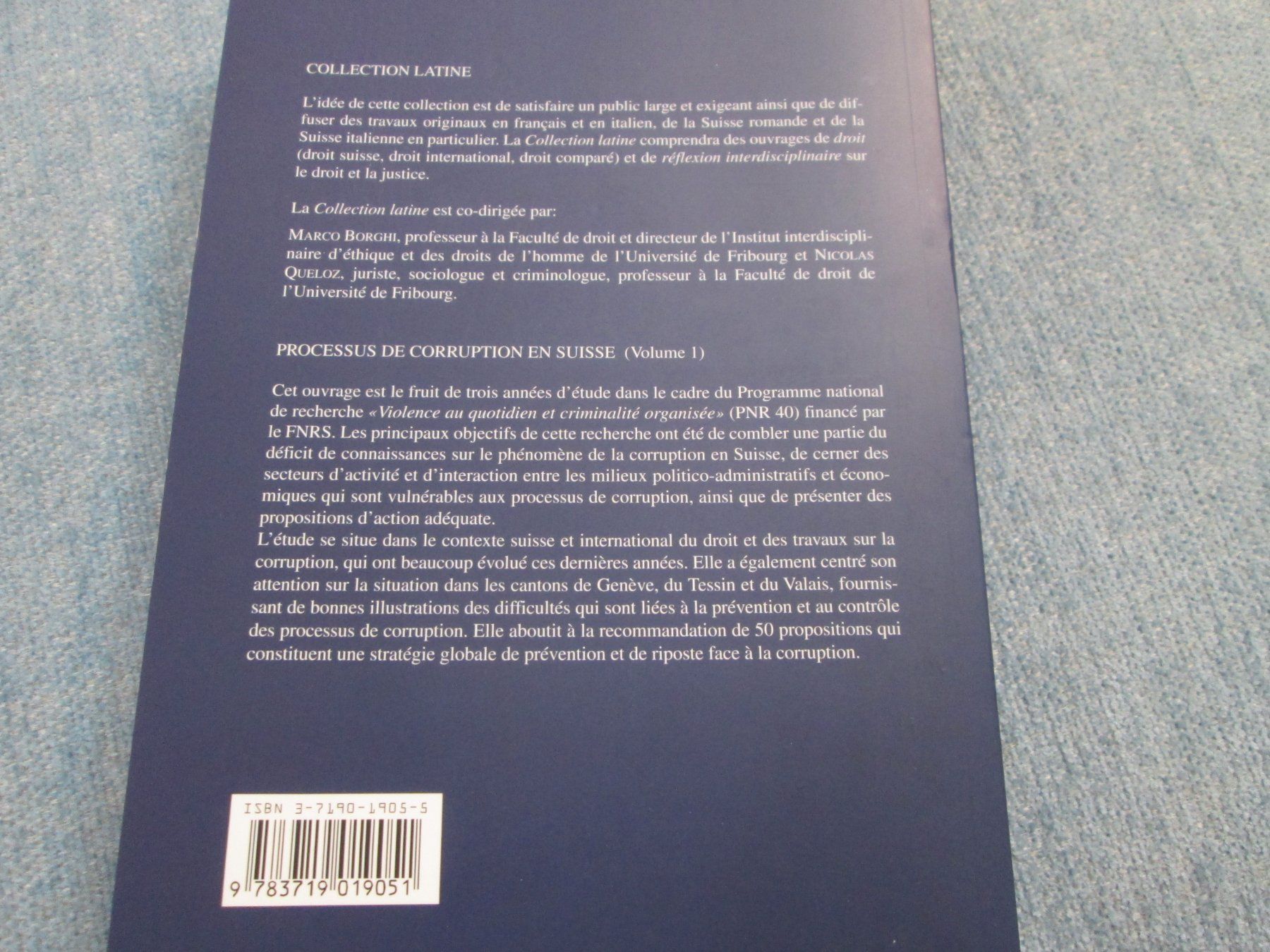 Libri: Processus de corruption en Suisse - Volume 1 – Usato da Neuchâtel venduto da Dualseele 6