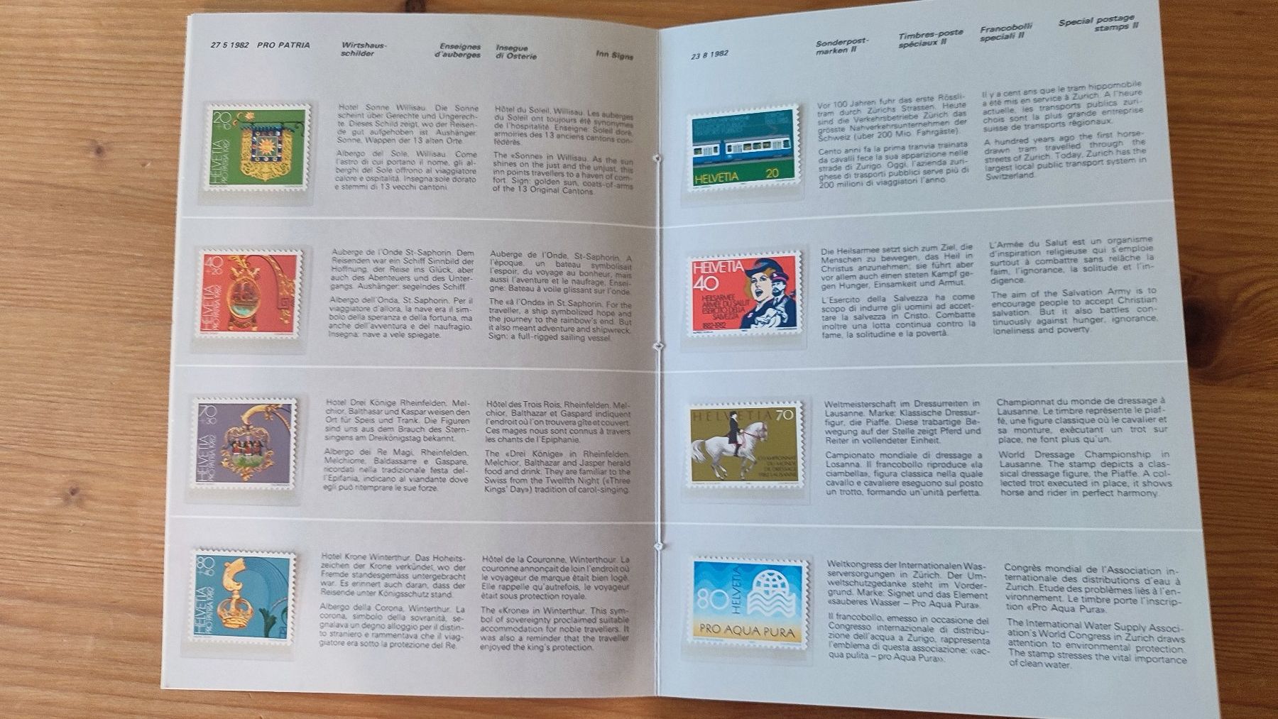 Album: PTT Briefmarken-Jahrbuch Schweiz 1982 – Usato da Winterthur venduto da Priscatg 3