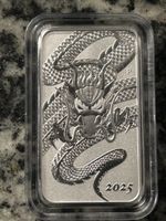 Silberbarren Charles III Australien 1oz 9999 Ag Dragon 2025