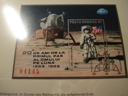 Rumänien, 1989, Block  20 Jahre Mondlandung, ET-o + **