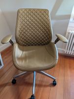 Comfortable Office Chair – Tan Brown - Faux Leather