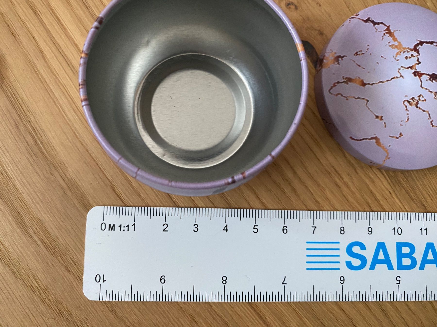 Altro in Decorazioni & Accessori: 8x Blechdosen marmoriert Durchmesser ca 6cm – Nuovo (secondo la descrizione) da Einsiedeln venduto da PaedeK84 3