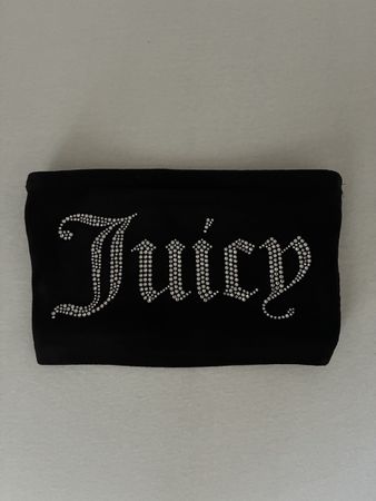 Top Juicy Couture strass nero taglia XXS
