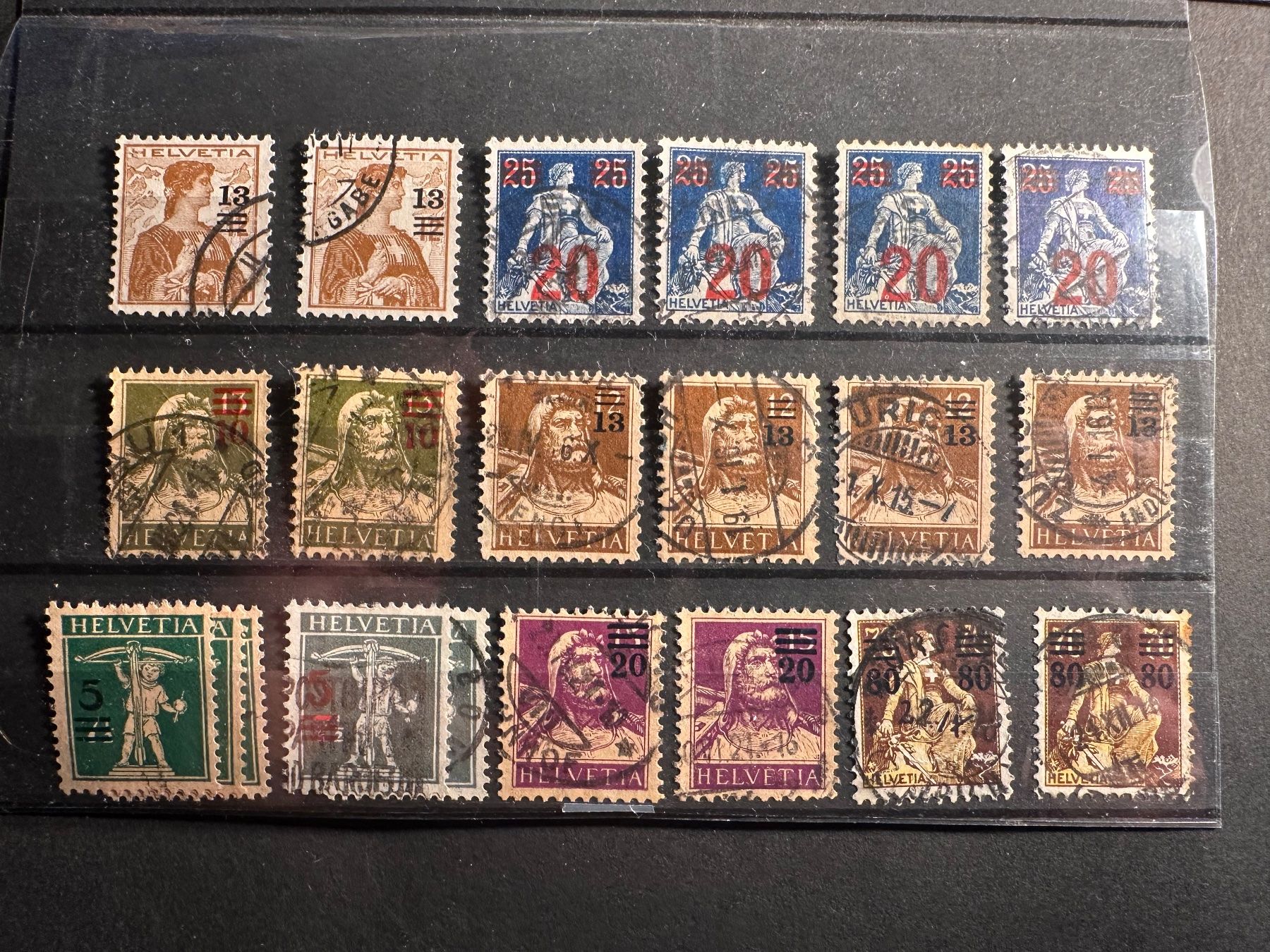 Tutti i francobolli: Sammlung Aufdrucke Sehr Hoher KAT!! – Usato da Stettfurt venduto da 2442 3