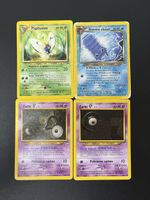 Lot 4 cartes Pokémon Néo Discovery Wizard FR