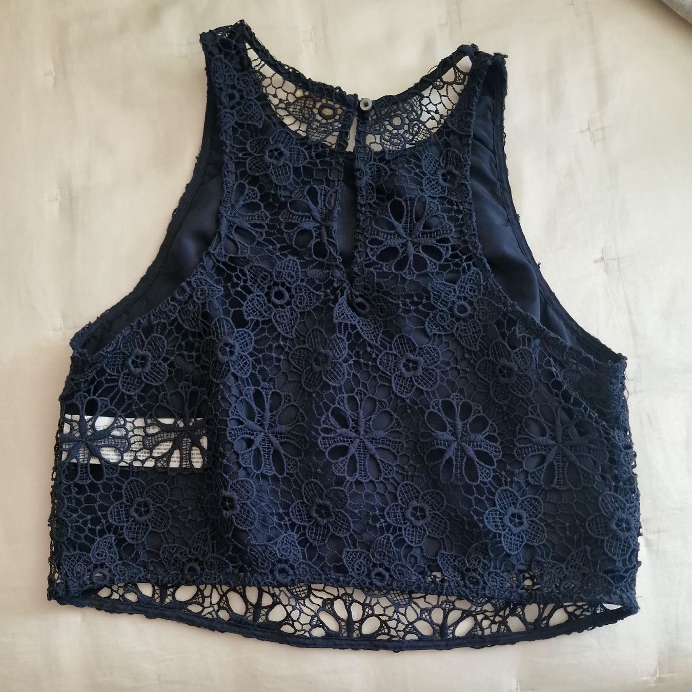 Top: Top pizzo blu taglia M – Usato da Volketswil venduto da agc_th5j 1