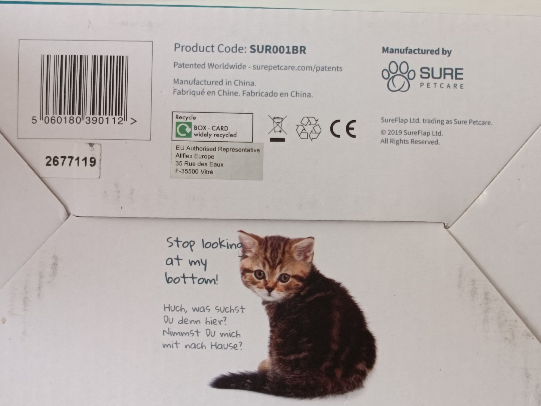 Chatières: Sureflap Mikrochip Katzenklappe – Neuf avec emballage d'origine à Tägerig par R.Li. 2