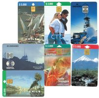 7 Telefonkarten Chile