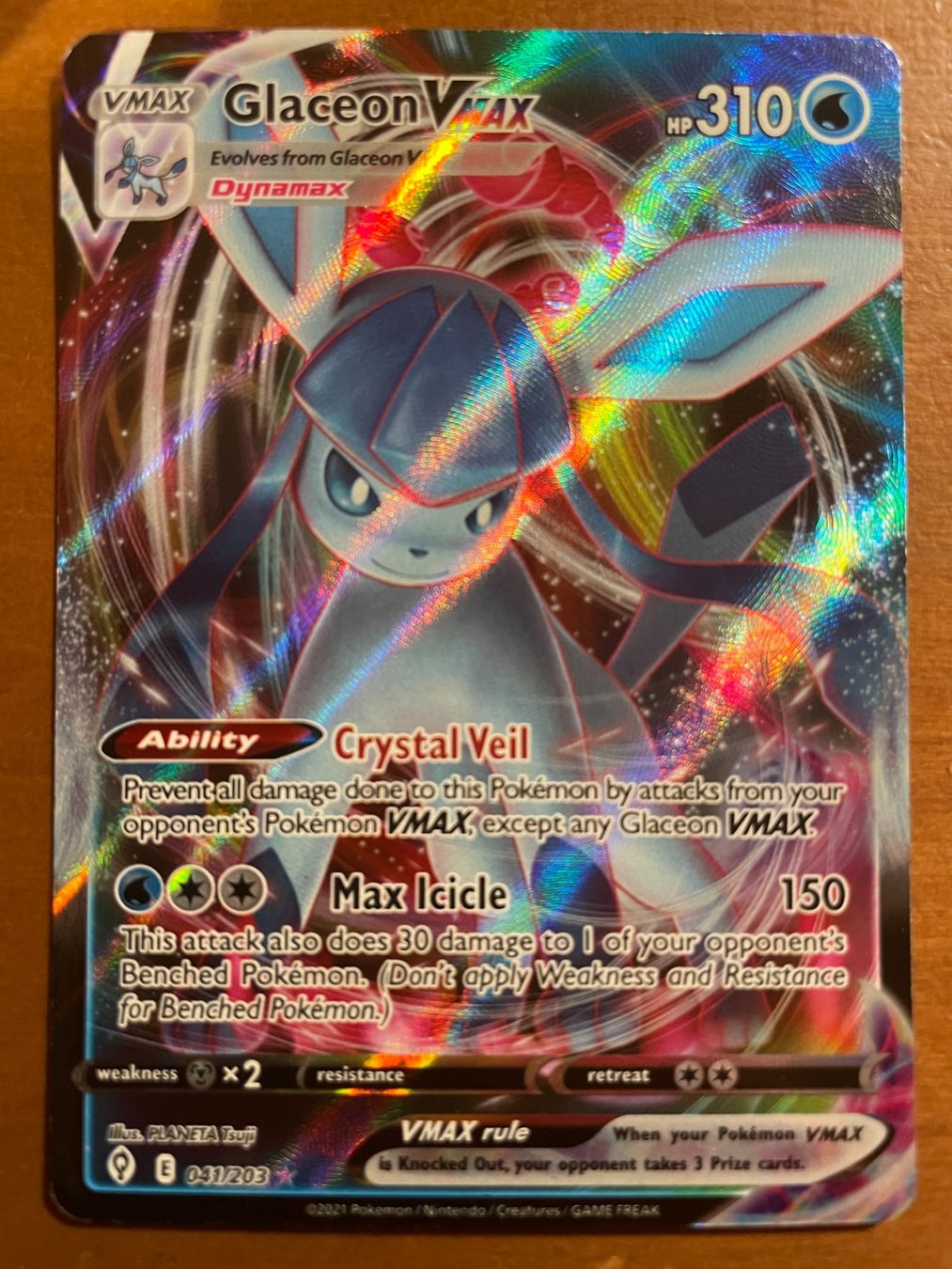 Pokémon Carte collezionabili: Pokemon Glaceon VMAX (Versand gratis) – Nuovo (secondo la descrizione) da Chur venduto da Angerson