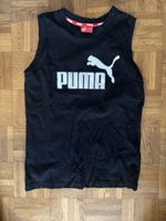T-shirt Puma noir logo blanc taille 152