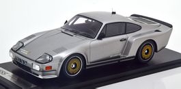 PORSCHE 911 930 BI-TURBO 3.3 ALMERAS 1993 SILBER 1:18 KESS