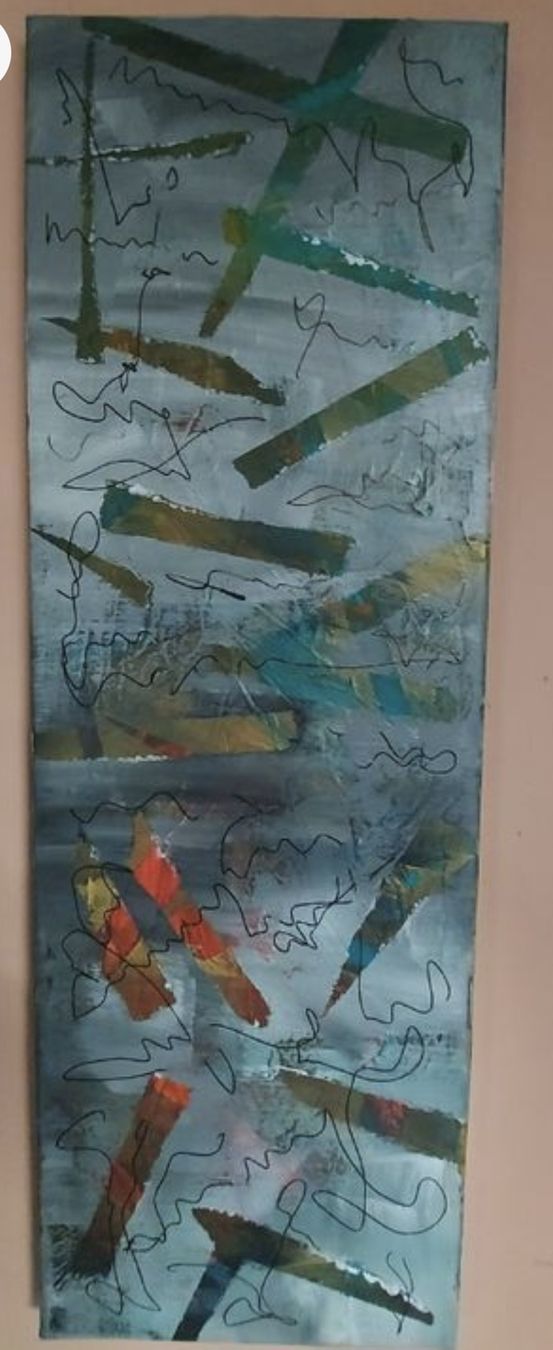 Dipinti: Gemälde, Moderne Kunst, handmade 20×60 – Nuovo (secondo la descrizione) da Riehen venduto da Steinbock1970 3