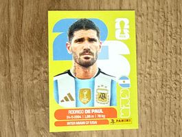 Panini FIFA WM 2026 Sticker Rodrigo De Paul ARG 10