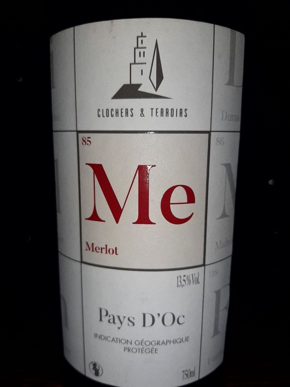 Vins: Clochers et terroirs Merlot 2019 – Neuf (Voir description) à Le locle par juliensaran