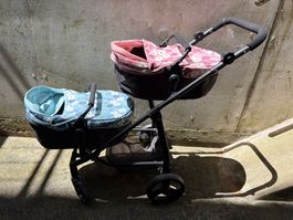 Puppenwagen Zwillingswagen, Gut erhalten & sauber.