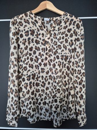 Bluse mit Leopard Print