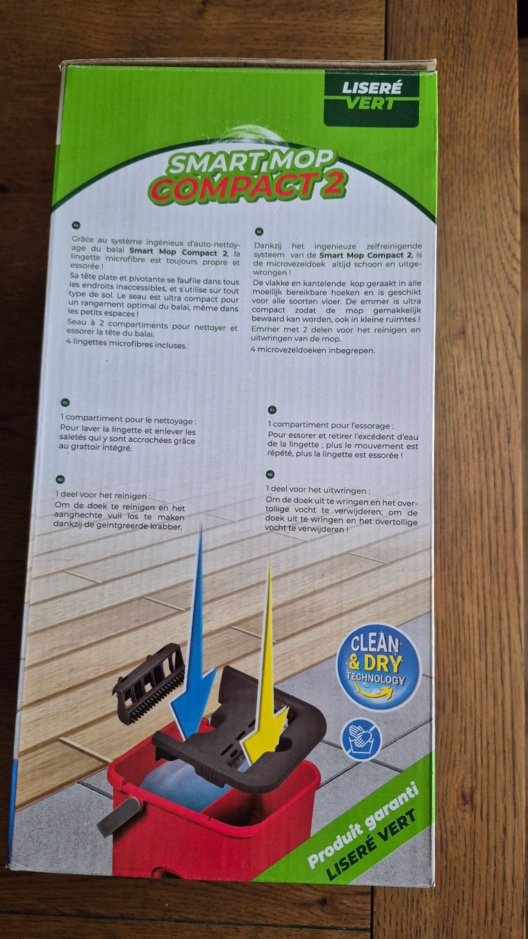 Altro in Apparecchi per la pulizia: Neuer Smart Mop Compact 2 - Putzset mit Eimer & 4 Tücher – Usato da Pieterlen venduto da Dyui 1
