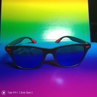 Polarisierte Sport-Sonnenbrille Blau-spiegelnd