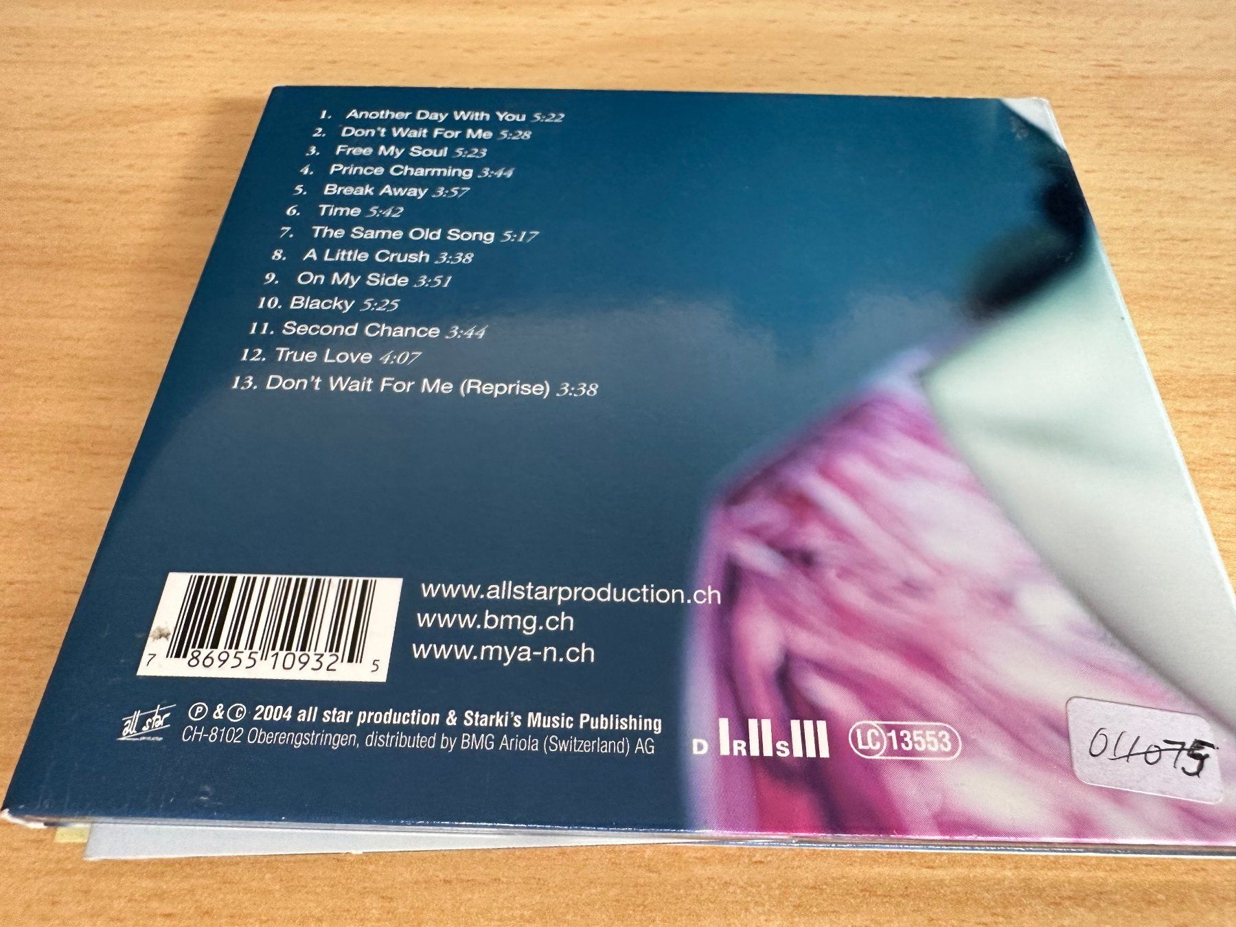 CD: Mya N – Break Away – Usato da Rikon im Tösstal venduto da Alpenmutz 1