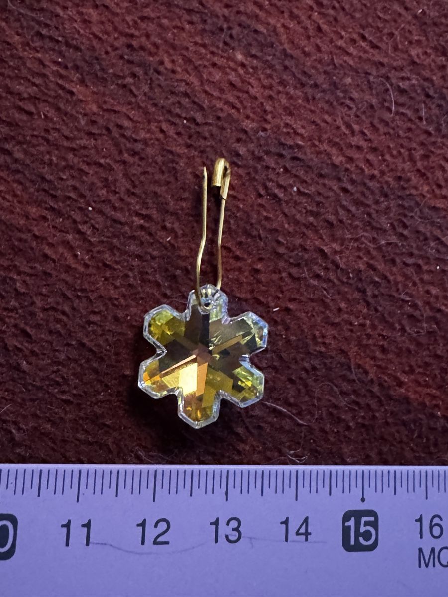 Swarovski Ciondoli: Schneeflocke aus Swarovski-Kristall – Nuovo (secondo la descrizione) da Muttenz venduto da einfach-schoen 1