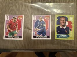 Panini Extra Sticker Regular Kylian Mbappé und Achraf Hakimi