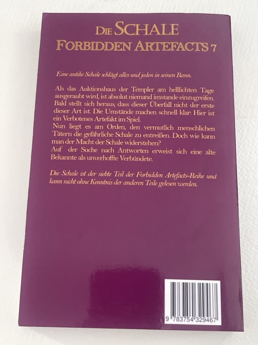 Bücher: Die Schale - Forbidden Artefacts 7 - Frauke Besteman – Gebraucht aus Forch von tieckr 1