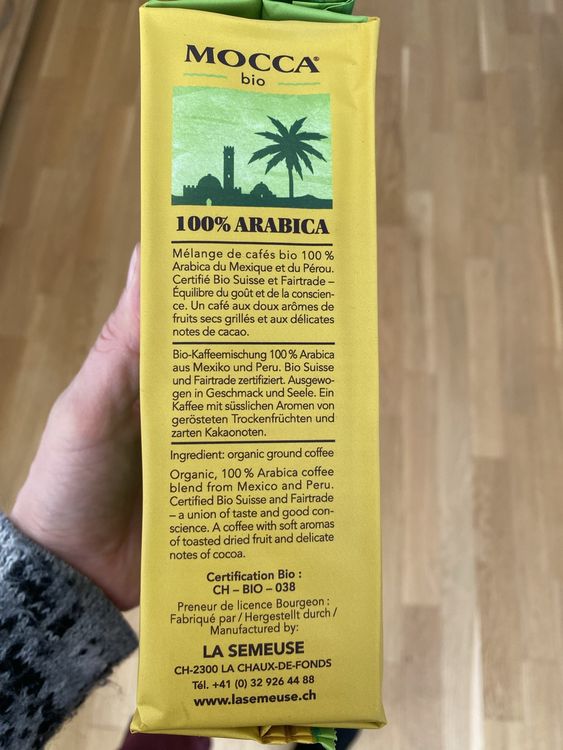 Café Mocca bio La Semeuse 4