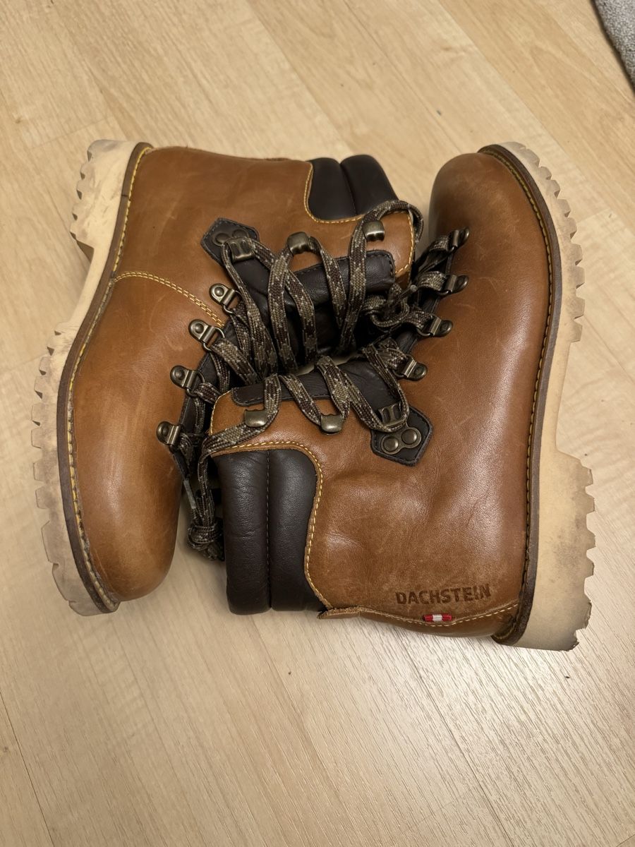 Dachstein Scarpe da uomo: Dachstein Wanderschuhe Leder Lederschuhe Hiking – Usato da Obfelden venduto da cesarina10 1