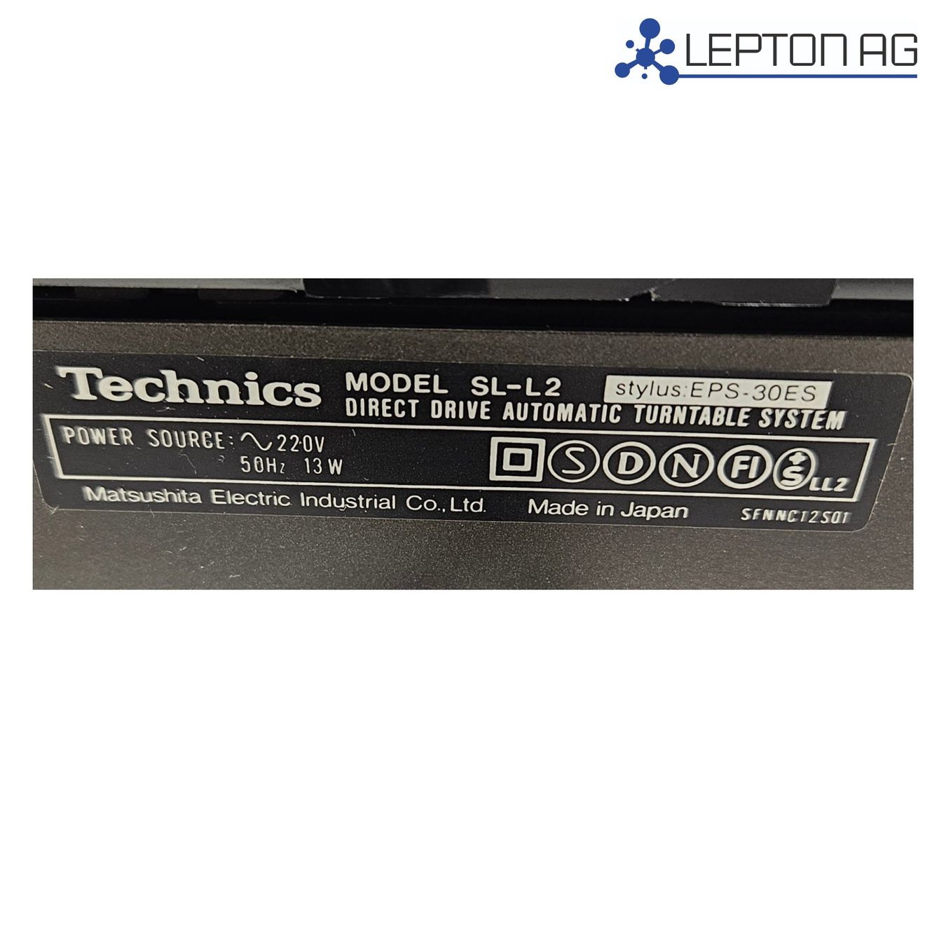 Technics Giradischi: Technics SL-L2 Quartz Direct Drive Plattenspieler – Usato da Niederdorf venduto da LeptonAG 7