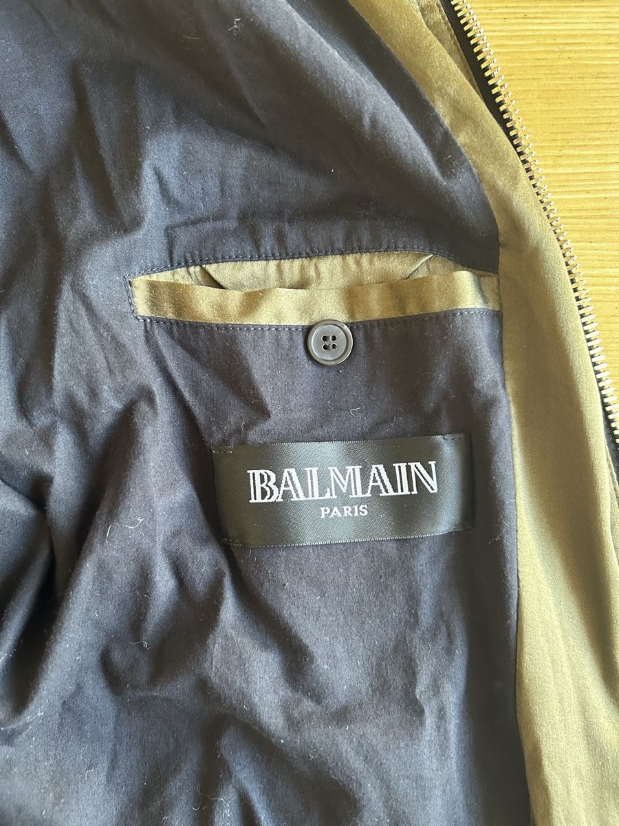Balmain Jacken: Green Balmain Bomber Jacket – Gebraucht aus Zürich von niklassg 3