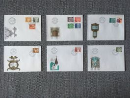 1973-80 Kunsthandwerk - 6 FDC