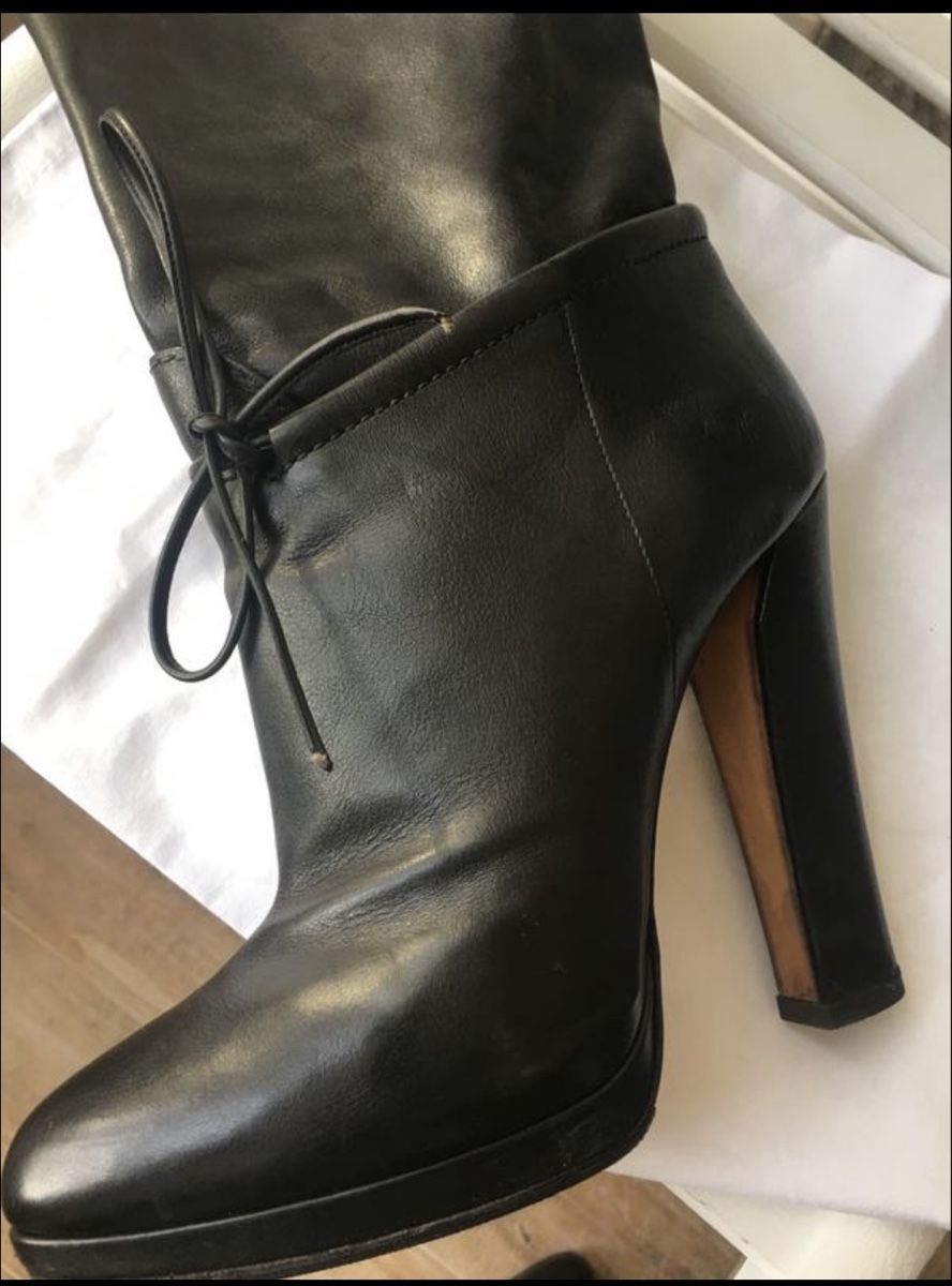 Casadei Scarpe da donna: Casadei Black Leather Heeled Boots - Size 8 – Usato da Oberwil b. Zug venduto da fis_2wtq 2
