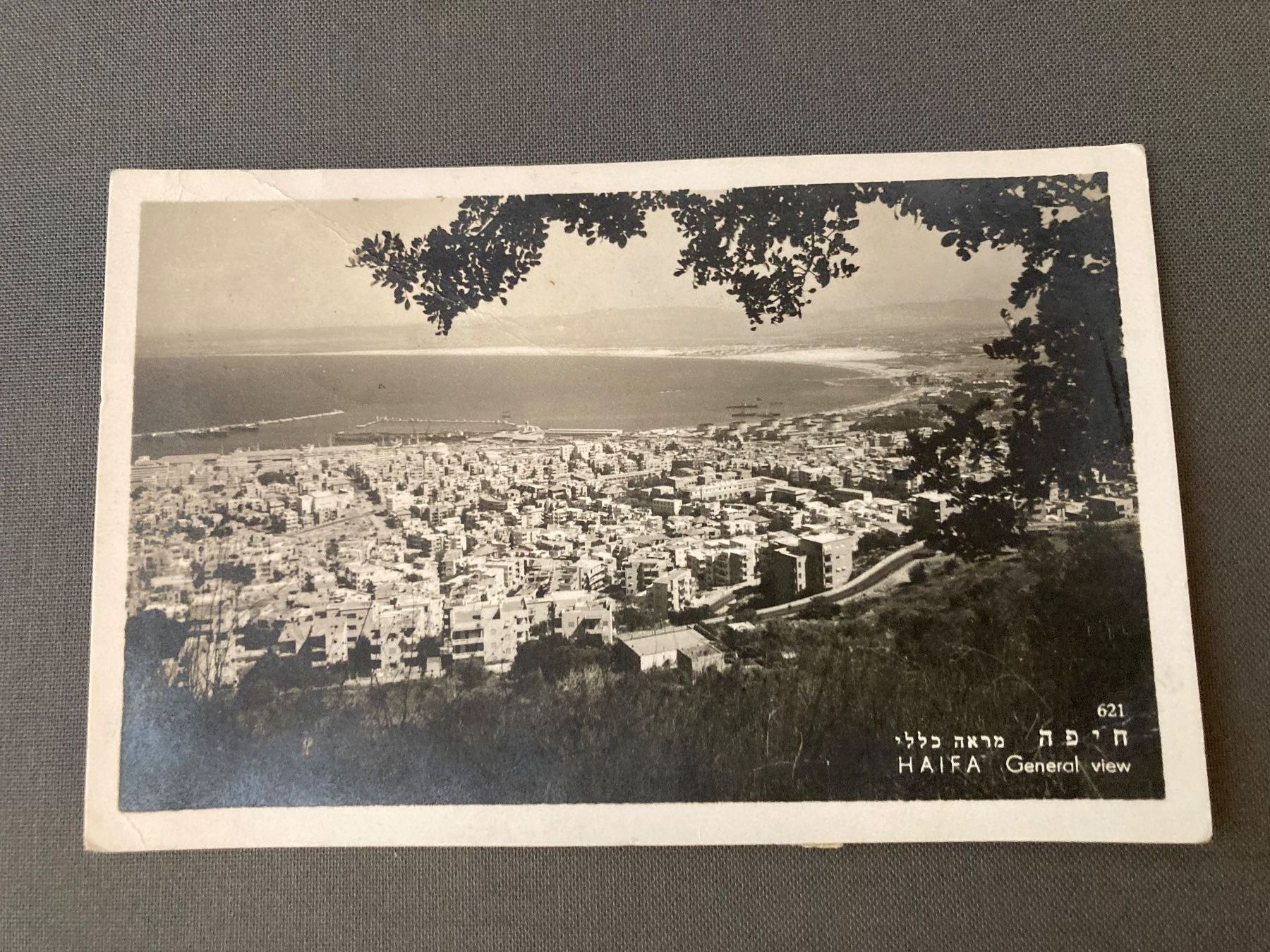 Cartoline postali: Alte Ansichtskarte Haifa Israel, gestempelt, – Usato da Zürich venduto da mik_h9ty