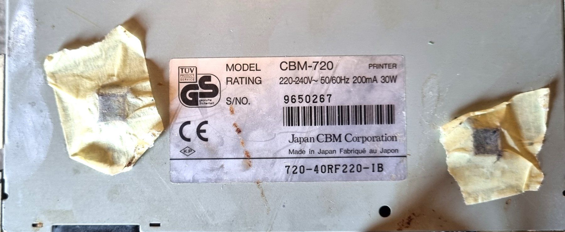 Citizen Stampanti: Citizen CBM-720 Kassendrucker Belegdrucker Nadeldrucker – Usato da Bern venduto da ros_v7ry 8