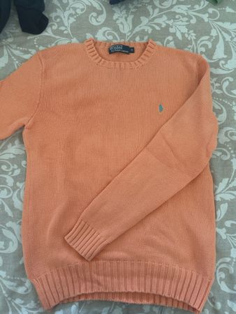 Pull vintage Ralph Lauren taille M orange 