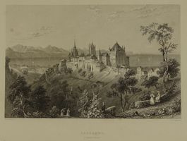 LAUSANNE, STAHLSTICH NACH BARTLETT 1836