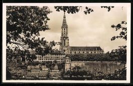 AK Bern, Blick auf das Münster, 1927