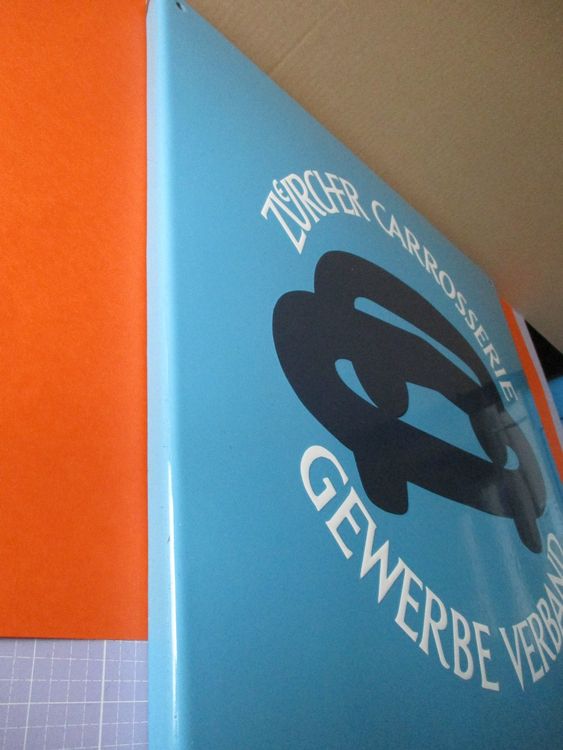Emaille  Zürcher   Carrosserie     Emailschild 8
