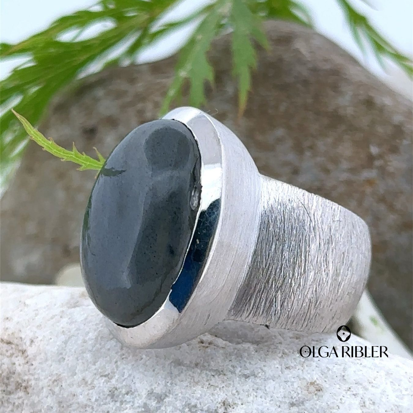 Olga Ribler Anelli: Statement Silber Ring 925 - Labradorite - Grösse 53 – Nuovo (secondo la descrizione) da Luzern venduto da Schmuckoutlet