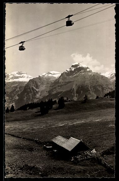 Cartoline postali: AK Gerschnialp-Trübsee, Luftseilbahn – Usato da Berlin venduto da bartko-reher