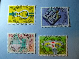 1988 Sonderpostmarken 765 - 768 ET Vollstempel 3030 Bern
