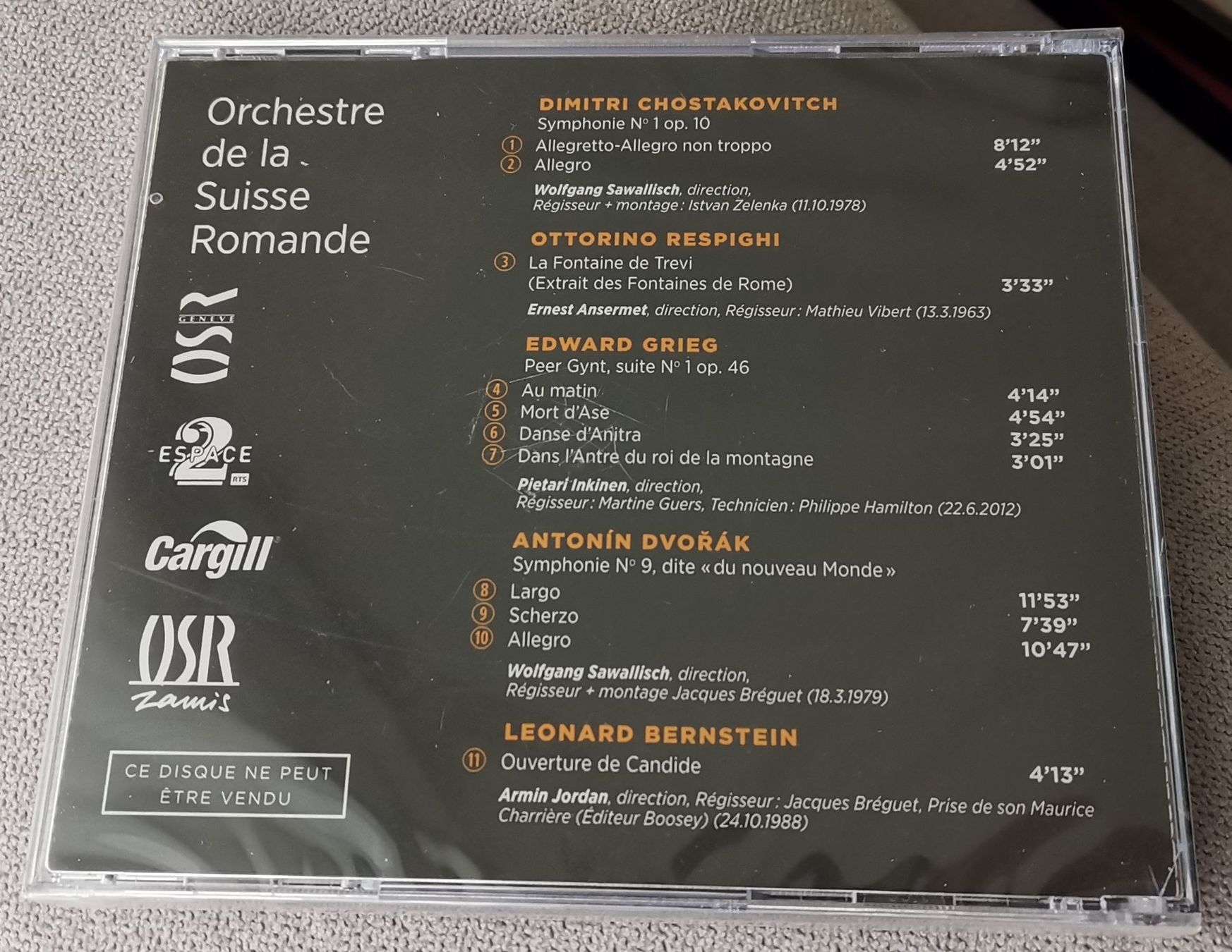 CD: Orchestre de la Suisse Romande - CD – Usato da Genève venduto da Somethingwicked 1