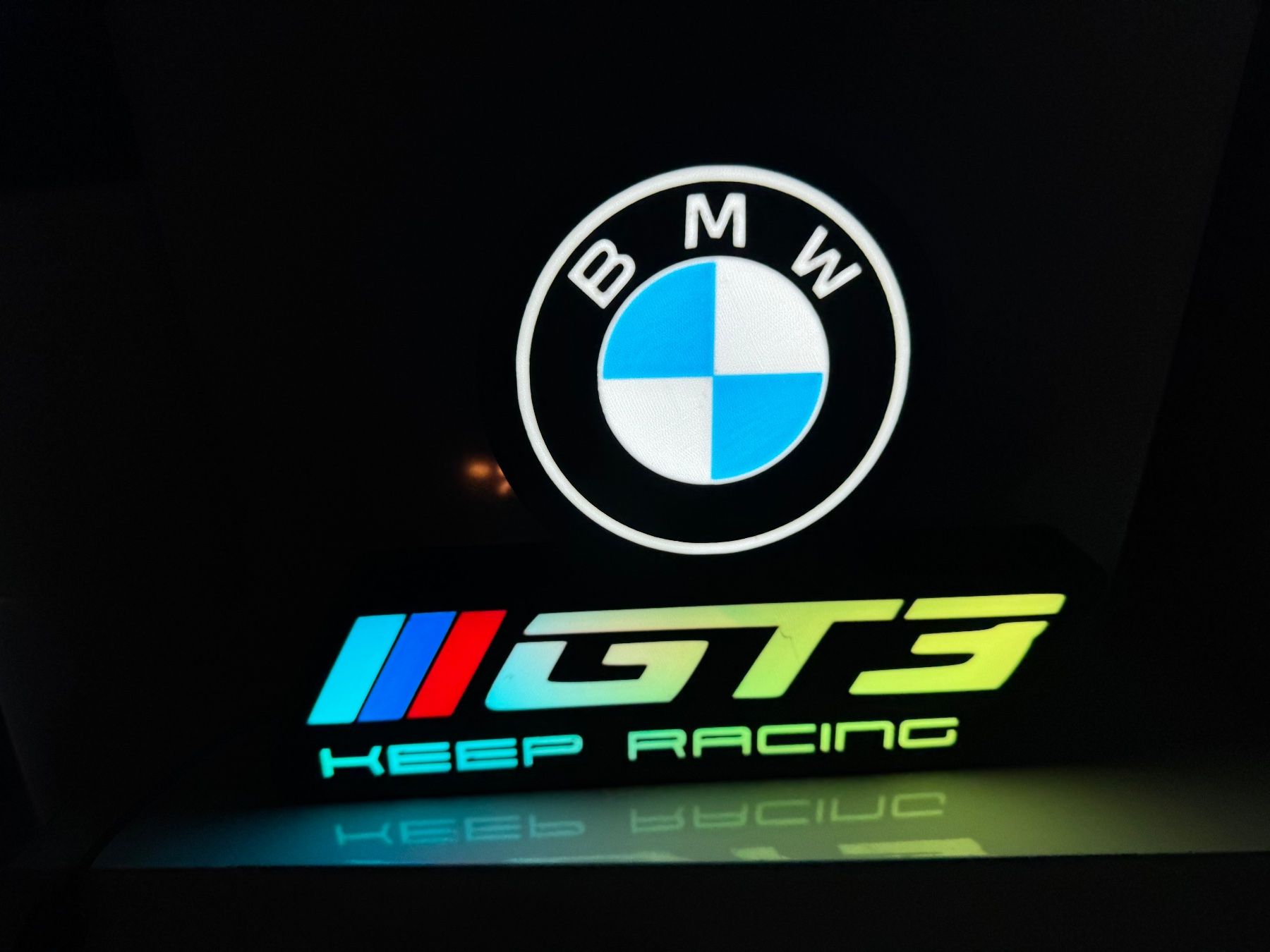 Lampes: Lightbox lumière led BMW GT3 KEEP RACING – Neuf (Voir description) à Vicques par PAMB3D 8
