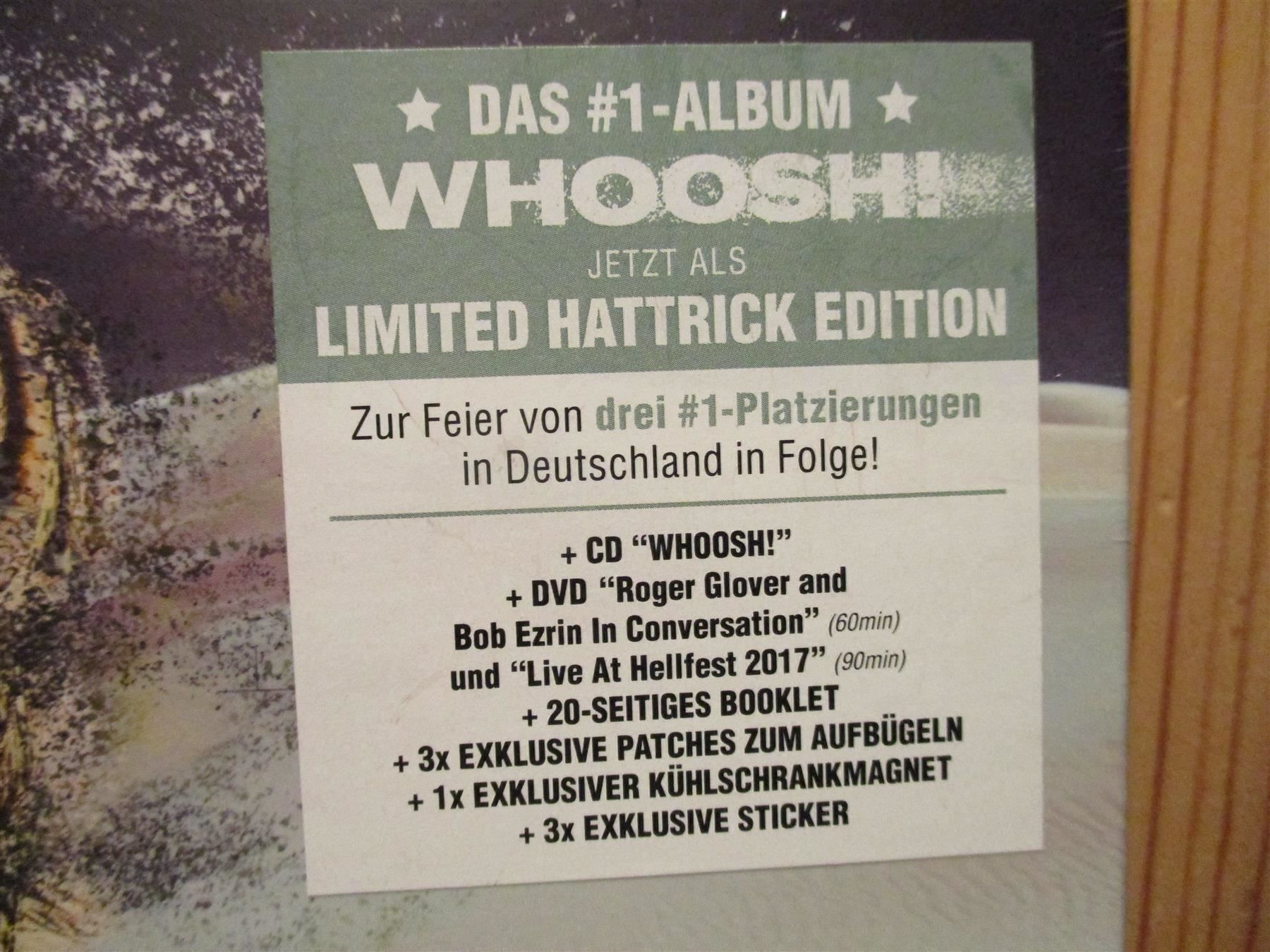 CD: Deep Purple: Whoosh! – Nuovo e nell'imballaggio originale da Liestal venduto da Disc-Point 1