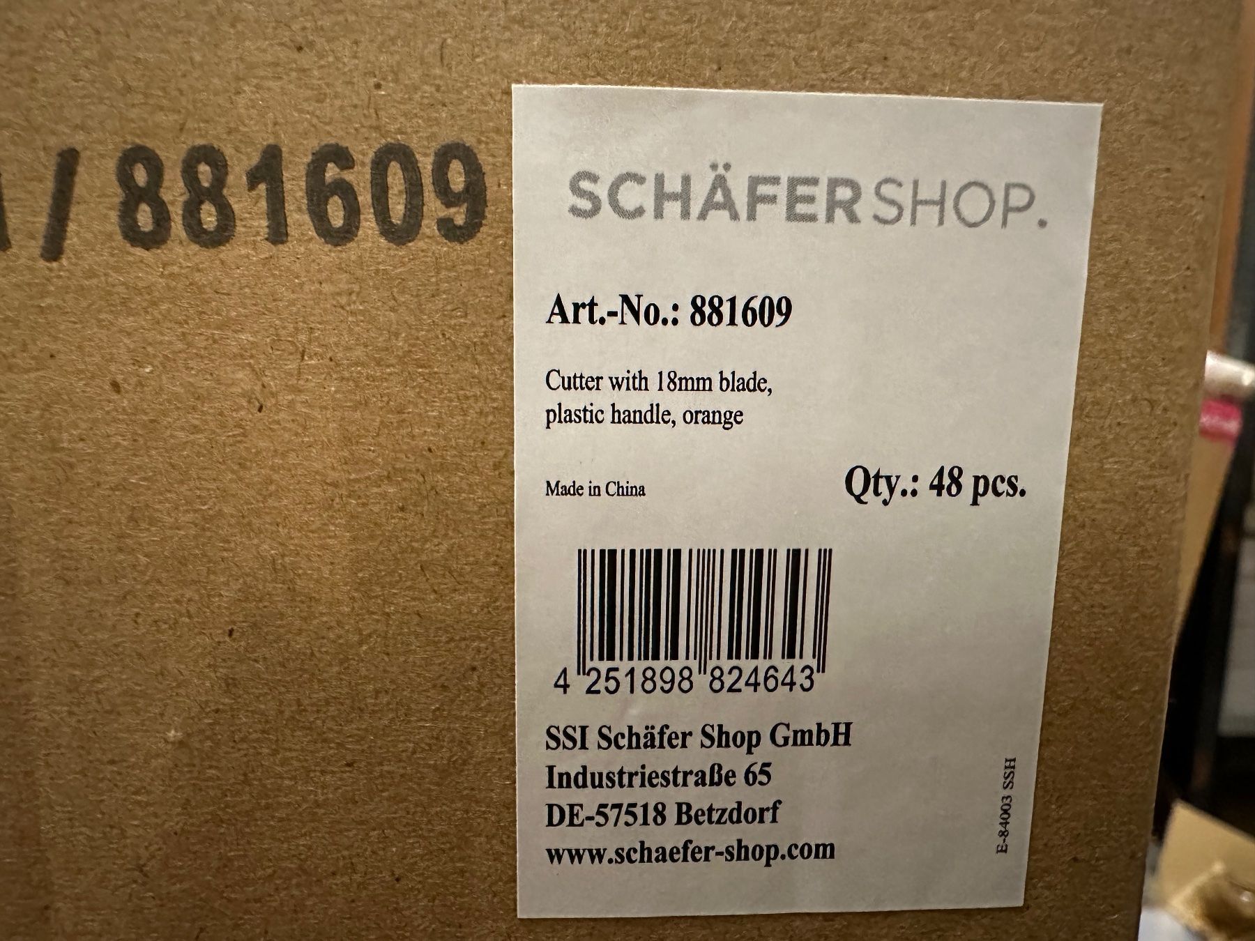 Tutti gli attrezzi: 1Pack a 48 Schneidemesser, mit 7 Klingenabschnitten, orange – Nuovo e nell'imballaggio originale da Necker venduto da liq24 1