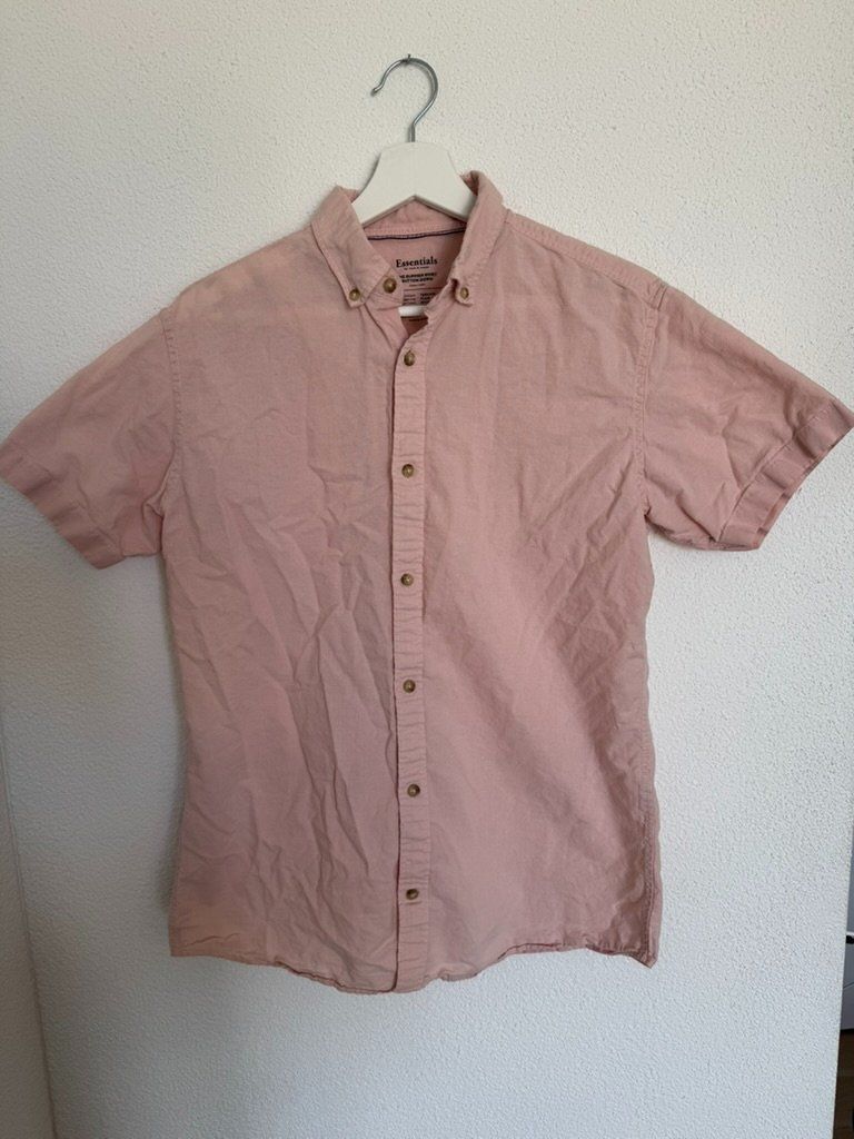 Camicie: Essentials Herren Kurzarmhemd Rosa | Button-Down | Casual So – Usato da Staufen venduto da jei_7bfb 1