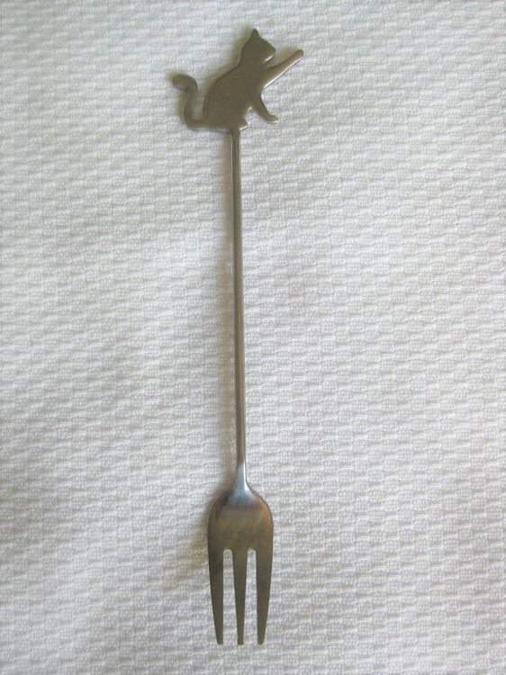 Gabel mit Katze, Apérogabel | Kaufen auf Ricardo